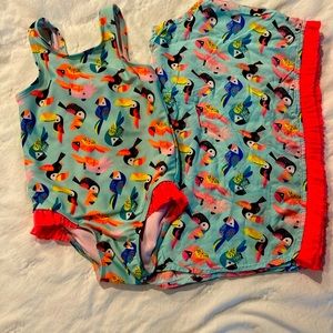 2 piece swim suit. Size 3T.